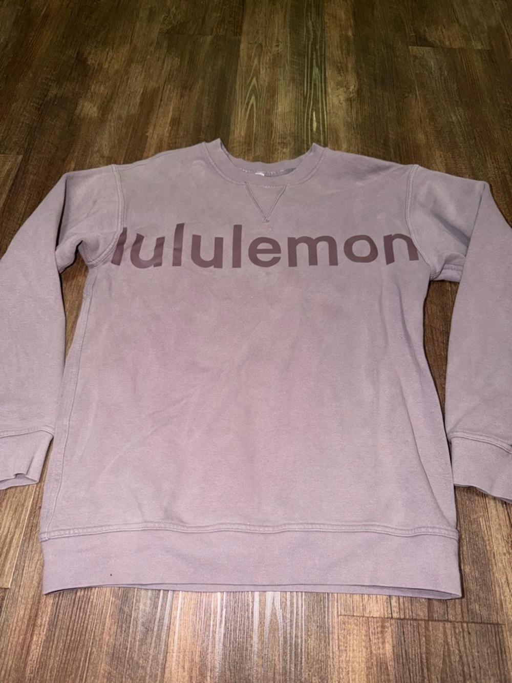 Lululemon All Yours Logo Sweatshirt size 6 Violet Verbena